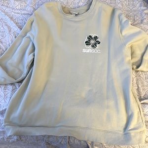 Oversized Green H&M Sweatshirt